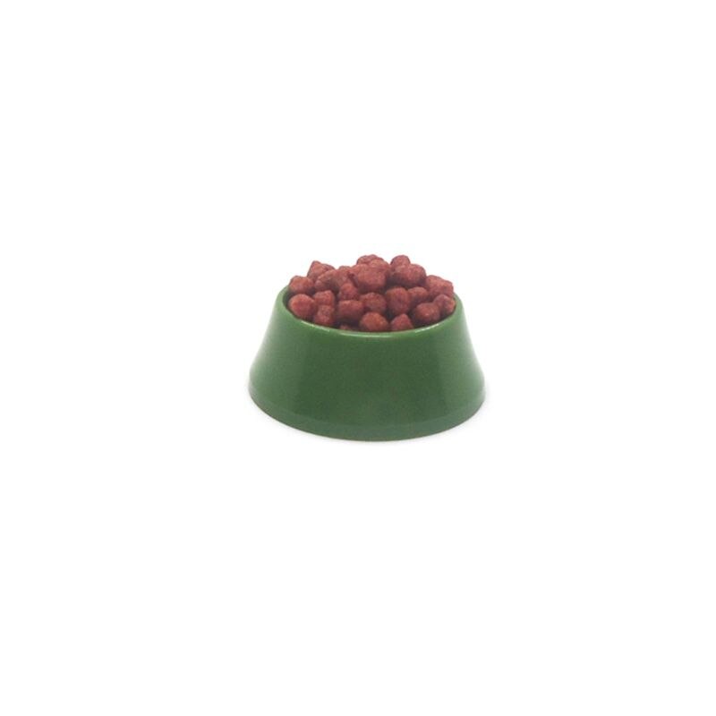 1/12 Dollhouse Miniature Pet Dog Cat Food On Bowl Kitchen Garden Decor Doll House Accessories 40JC