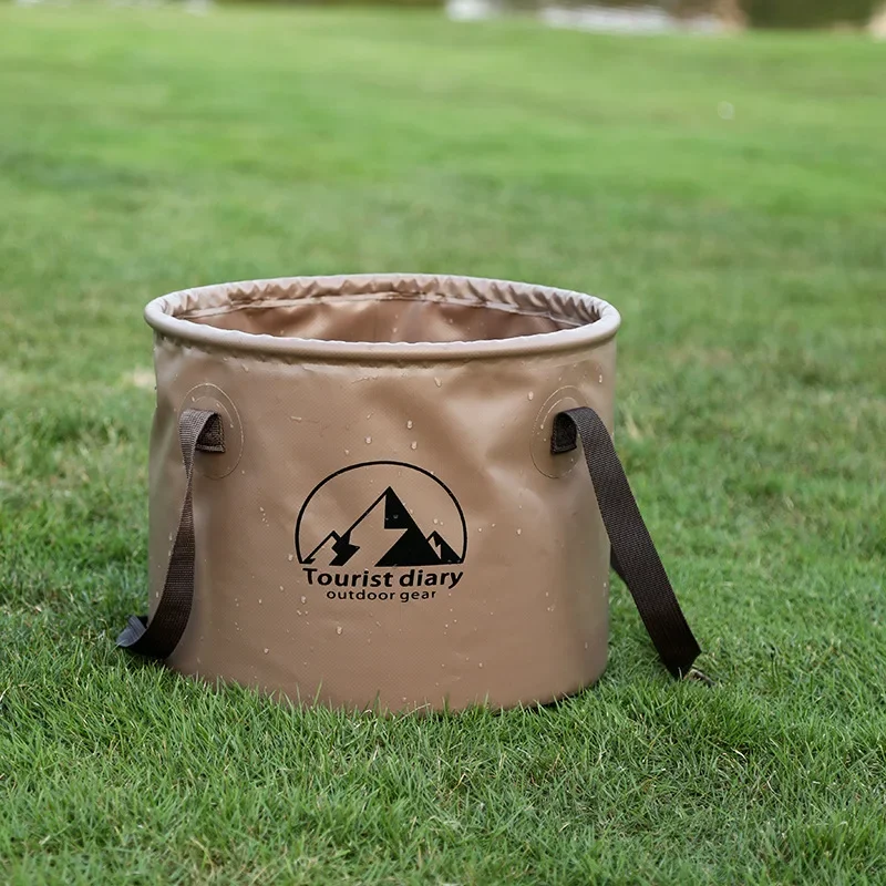 1pc Handheld emmer Outdoor Opvouwbare Waterdichte Gootsteenemmer Draagbare Reizen Camping Vissen opbergemmer