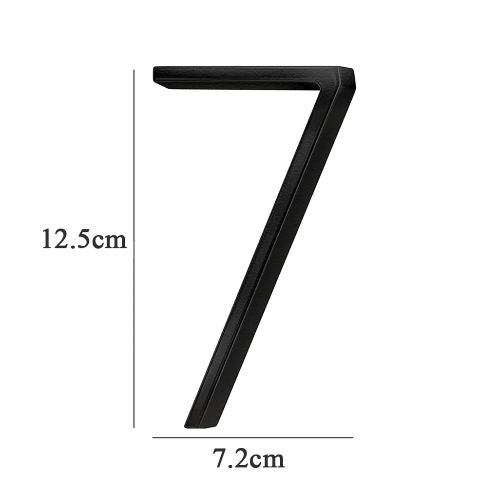 5Inch Large Metal House Number Outdoor Door Number Plate Letter Sign, Address Mailbox Number for Apartment Room Home Decoration: sapphire