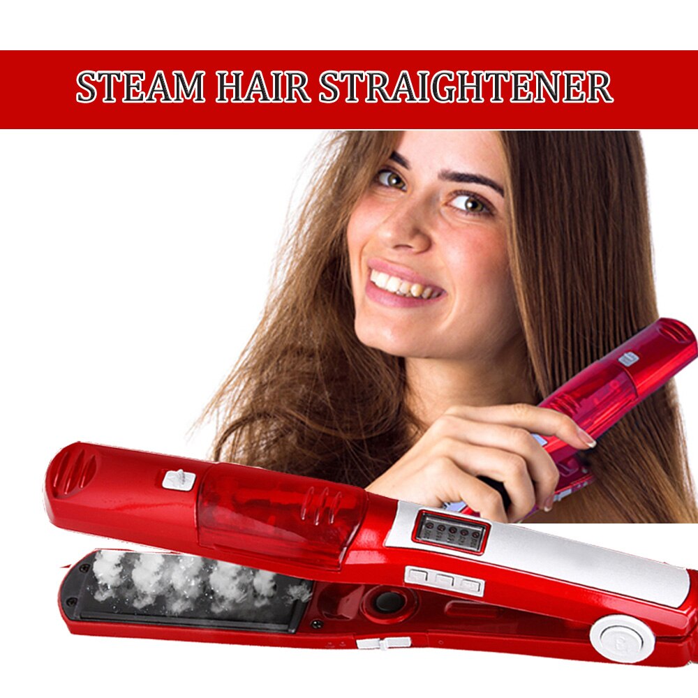 Steam Hair Straightener Ceramic Vapor Infrared Flat Iron Hair Straightening Curling Iron Hair Curler Hair Styling