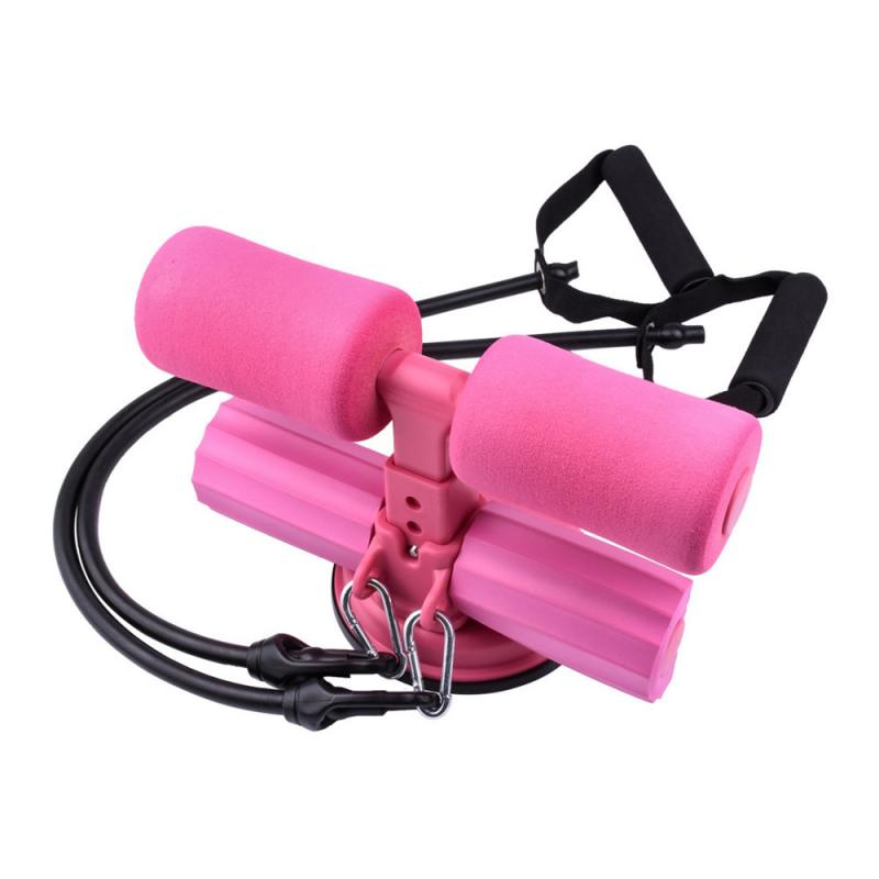 Fitness Sit Up Bar Assistant Home Gym Exercise Equipment Ab Workout - Pink