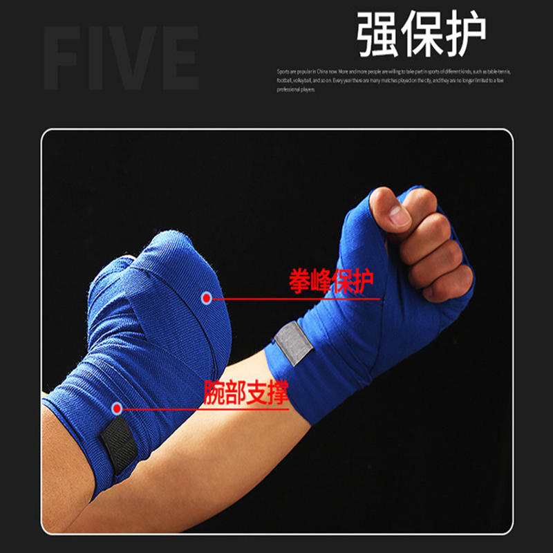Lengte Katoen Sport Band Boksen Bandage Sanda Muay Thai MMA Taekwondo Handschoenen Wraps Bandages Training – Grandado