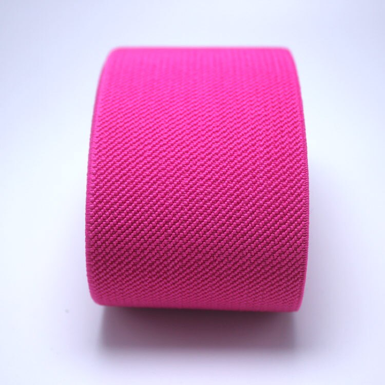 5cm bredbåndsbukser nederdel bælte farve elastikbånd / twill elastisk tapelatex elastisk tape elastik: Rose
