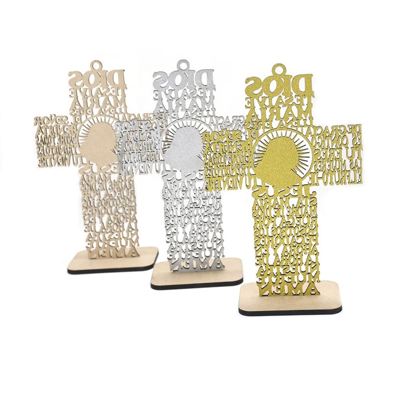 Handgemaakte Kruis Religieuze Kruis Decor Houten Kruis Home Decor Hand Gesneden Muur Kruisen Voor Woonkamer Nursery Wedding