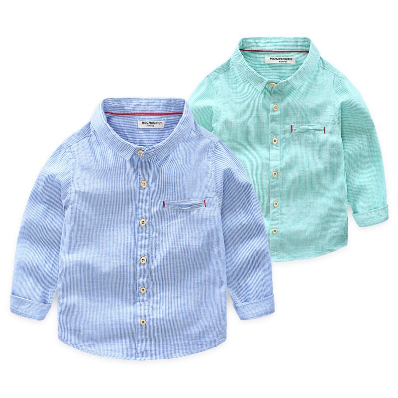 Chemise à manches longues en coton pour bébé, 5