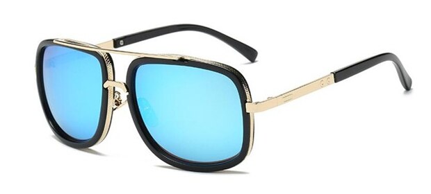 HDTANCEN Big Frame Sunglasses Men Square Glasses for Women Retro Sun Glasses Vintage: 2029-C5