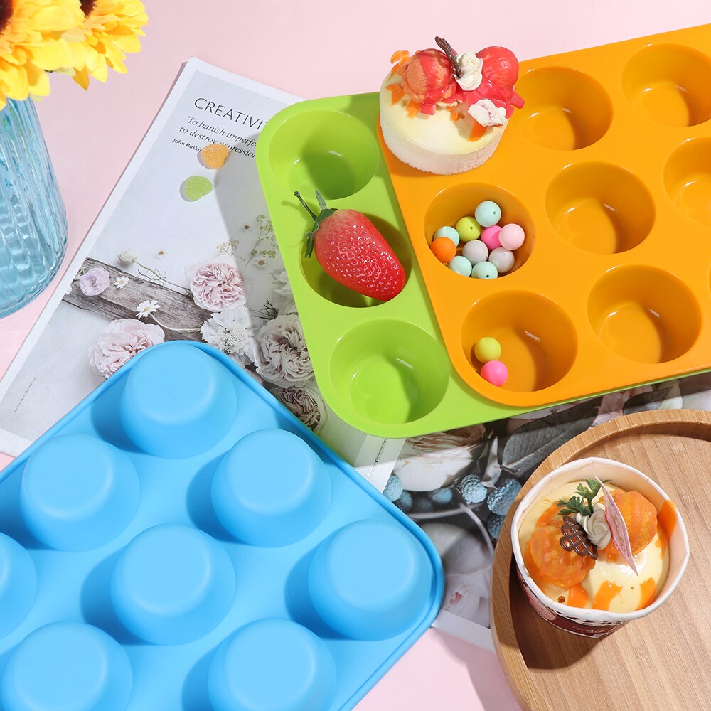 12 rooster siliconen grote muffin yorkshire puddingvorm antiaanbak cupcake bakvorm bakvorm keuken diy bakgereedschap