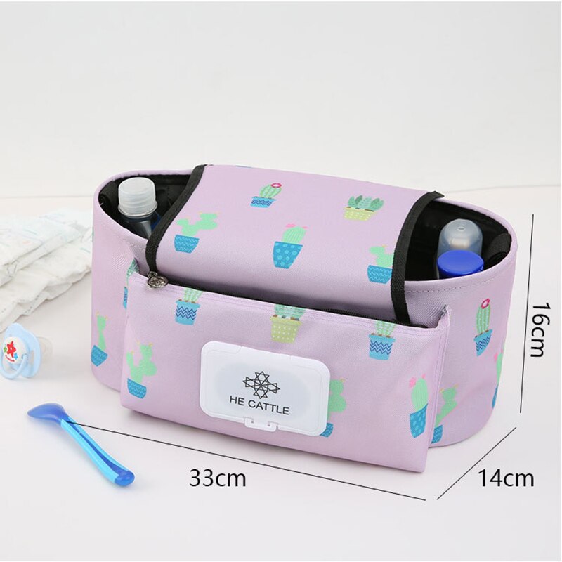 Kinderwagen Organisator Tas Mummie Luiertas Baby Kinderwagen Buggy Winkelwagen Opknoping Tas Waterdicht Afneembare Handtas Kinderwagen Accessoires