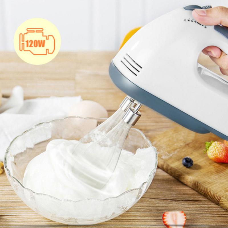 1pc 220V Electric 7 Speed Electric Hand Mixer Whisk Handheld Egg Beater Food Whisk Mini Blenders Home Kitchen Egg Food Mixer