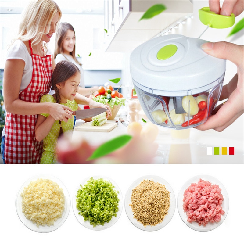 Newest Powerful Manual Meat Grinder Hand-power Food Chopper Mincer Mixer Blender to Chop Meat Fruit Vegetable Nuts Shredders