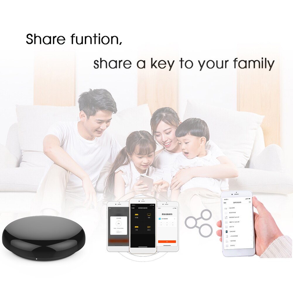 WiFi IR Remote Control Work With Alexa Google Home Assistant Smartphone App control Family Intelligence System Home Improvement