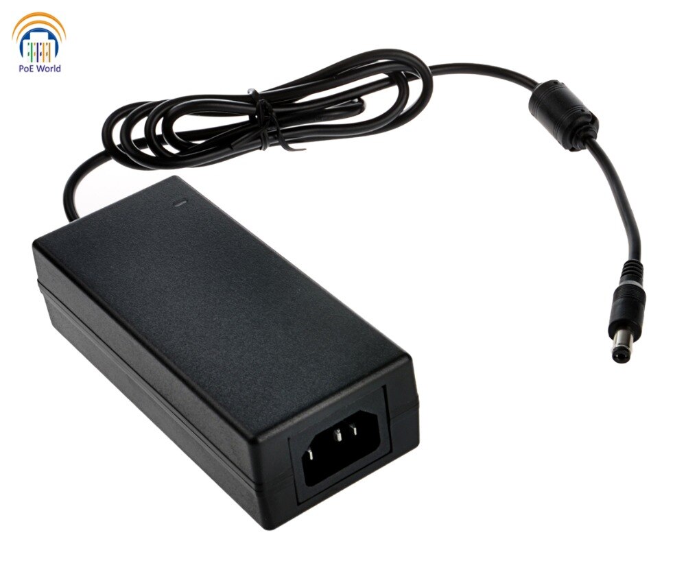 4 port PoE connector Passive Gigabit PoE Injector Mid-span with power supply 24Volt 60Watt output ModeB operation