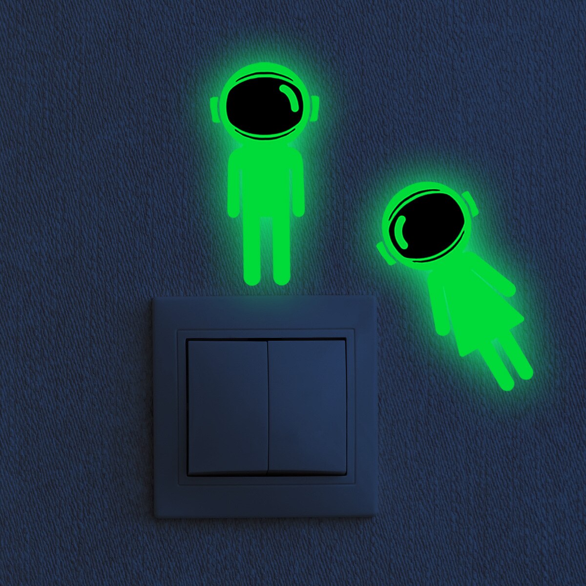 Luminous Superman Wall Stickers Switch Stickers Wall Stickers Luminous Stickers Bedroom Self-Adhesive Decorative Wall Stickers