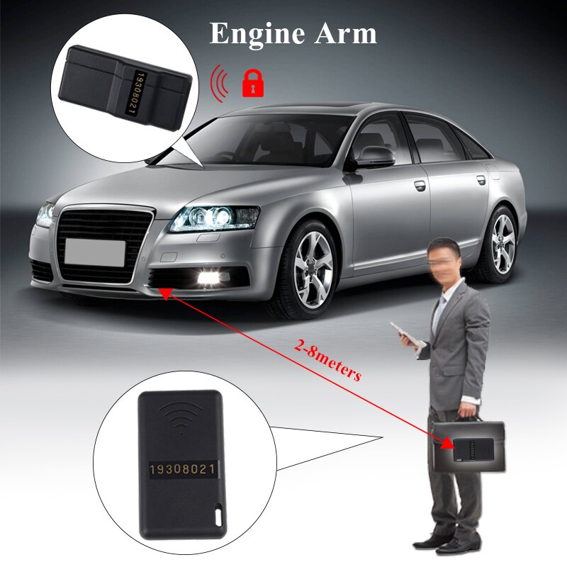 2.4G Car Intelligent System Wireless Engine Lock Car Immobilizer System Alarme Anti-Hijacking Circuit Cut Off Auto Unlock Device