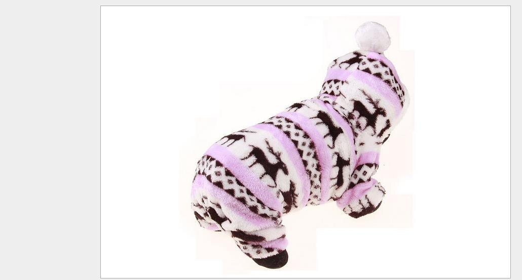 Welpen Hund Winter Gesamt Kleidung Bekleidung Nette Haustier Jumper Hoodie Mantel Kostümich: Rosa / M