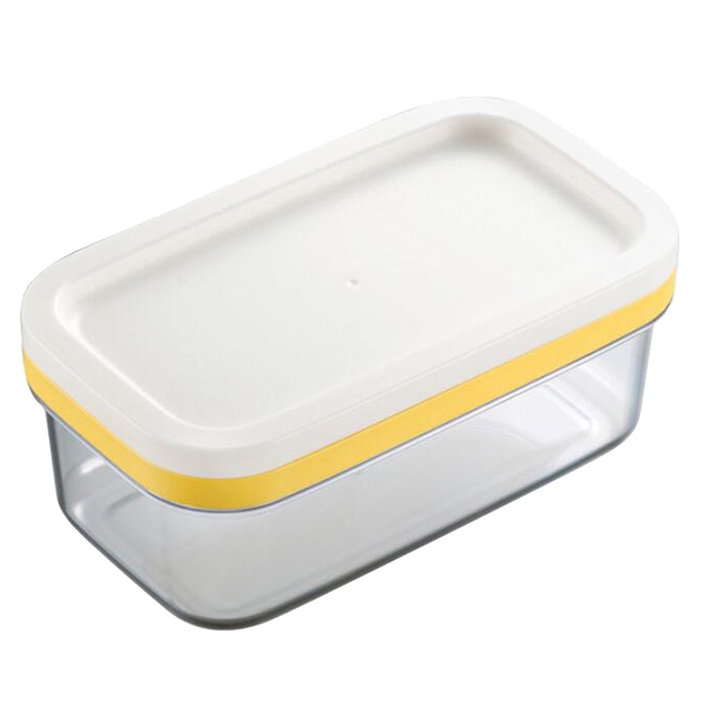 Butter Dish Clear Airtight Lid Kitchen Dinner Butter Stick Keeper Plastic