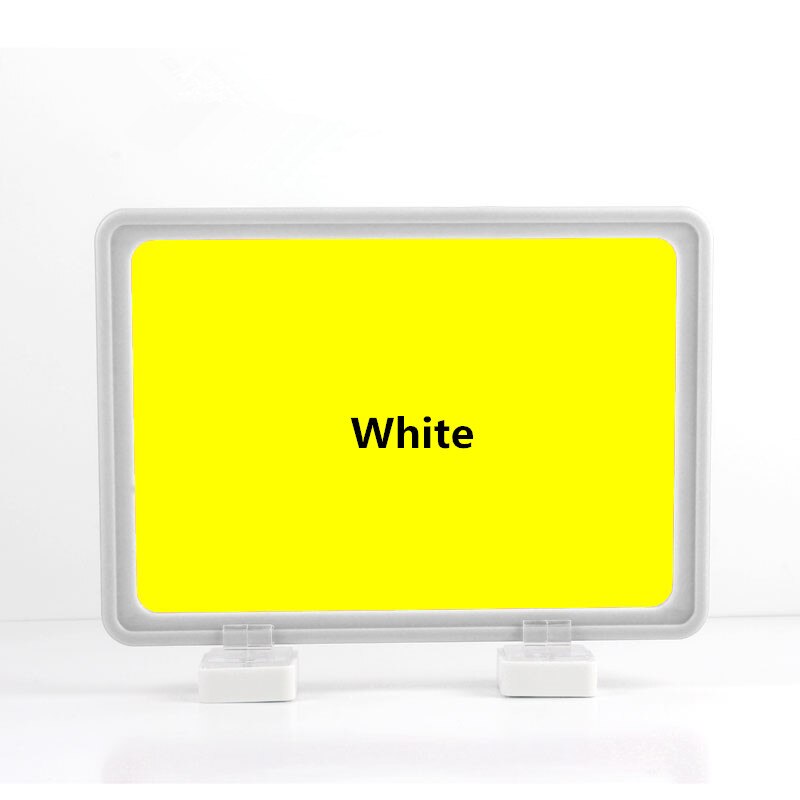 A6 Magnetic Warehouse Classification Label Sign Holder Stand Frame Supermarket Price Listing Poster Holder Frame: White