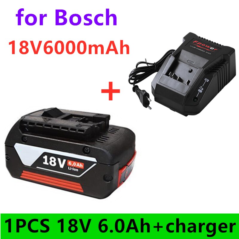 2022 18V 6Ah for Electric Drill Rechargeable Li-ion Battery BAT609, BAT609G, BAT618, BAT618G, BAT614 +Tax inclusive Express: charger-1PCS