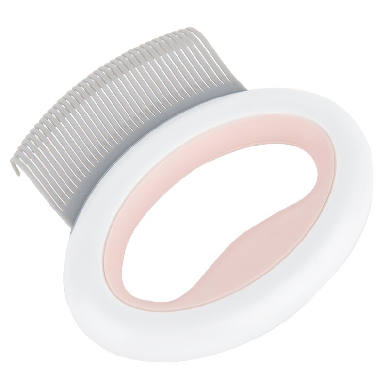 Cepillo de masaje para acicalamiento de Gato HOOPET, herramienta de masaje para el cuidado del cabello para mascotas: Rosa