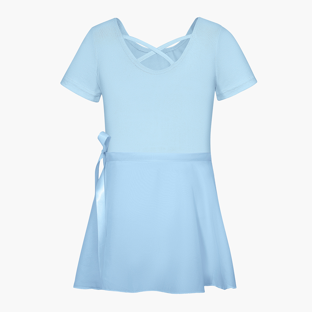 Justaucorps de gymnastique pour filles, jupe de danse, vêtements Tutu de Ballet pour enfants en bas âge, vêtements de danse sur scène à manches courtes