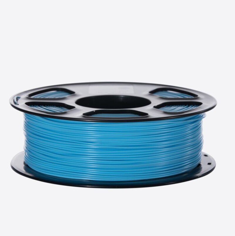 Filamento PLA de impresora 3D de 1,75mm para impresoras 3D, 1kg (2,2lbs) +/-0,02mm color azul claro