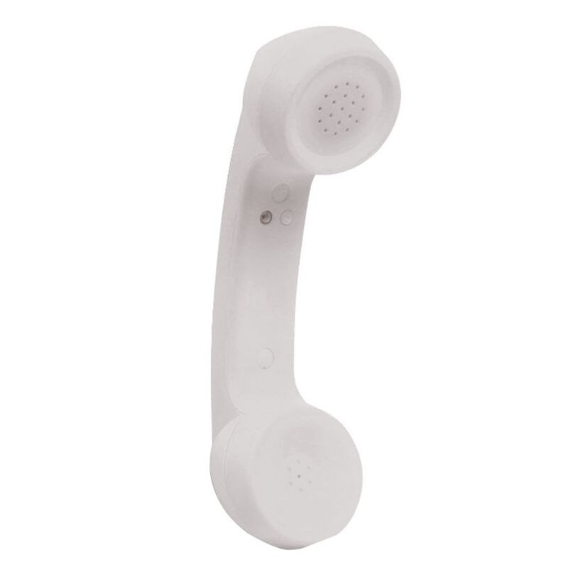 Draadloze Bluetooth 2.0 Retro Telefoon Handset Receiver Hoofdtelefoon Voor Telefoontje: WHITE