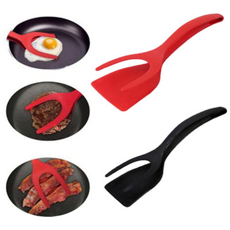 2 In 1 Egg Tong Barbecue Pancake Egg Clamp Bread Omelet Egg Spatula Kitchen Utensils Grip Flip Shovel Cooking Tool