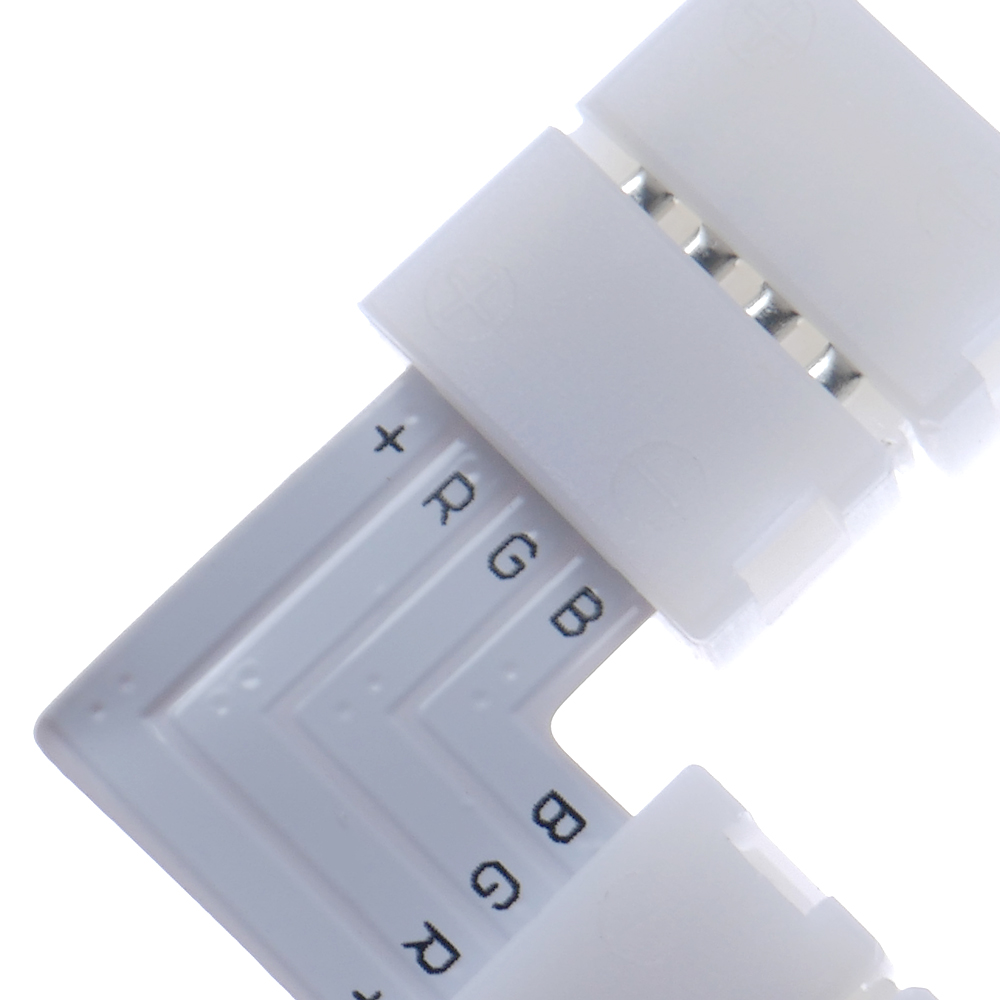 10-Pack 2-Pin 10mm LED Snap Down Strip Connector For 3528 5050 Strip Lights
