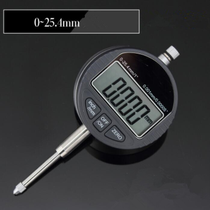 4 size digital indicator 0-12.7mm/0-25.4mm 0.001mm 0.00005" Electronic Micrometer Micrometro Metric/Inch Dial Indicator Gauge: 0-25.4x0.001mm