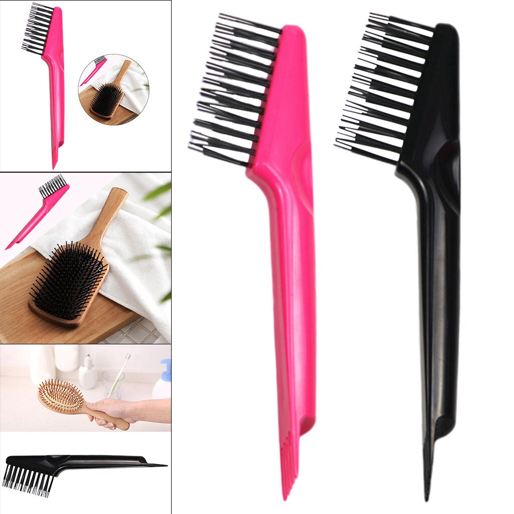 Cepillo de limpieza de pelo de doble cabeza para salón de peluquería, cepillo de pelo embadurado, eliminador de rastrillo, artefacto Personal para el hogar