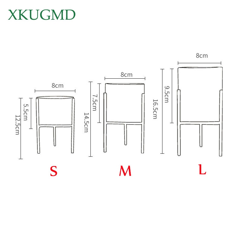 Marmor jern keramiske blomsterpotter rack plantestativ hylde støtte til saftige planter blomster vase hjem havearbejde borddekoration