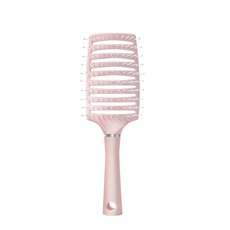 Haarbürste, Luftkissenkamm, flauschig, Anti-Haarausfall, Massage-Haarbürste für alle Haartypen für langes, dickes, dünnes, lockiges Naturhaar: Rosa
