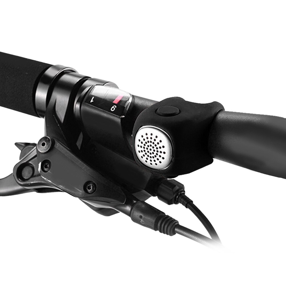 4- kleurige elektrische fietsbel met 90 db hoorns, regenbestendig mtb-stuur, silicagel omhulsel, fietsbel, fietsaccessoires: 01