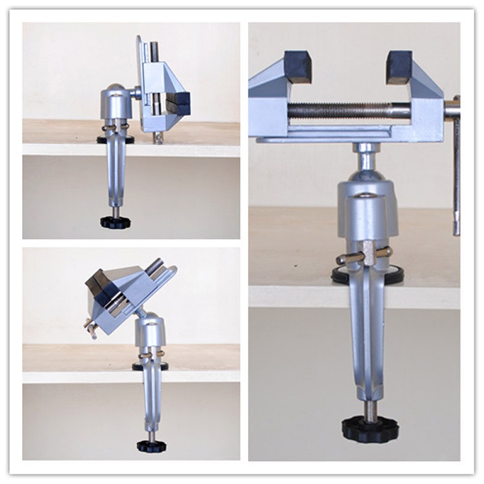 тиски 360 degree universal electric drill electric grinding support，360 degree Universal rotating simple vise