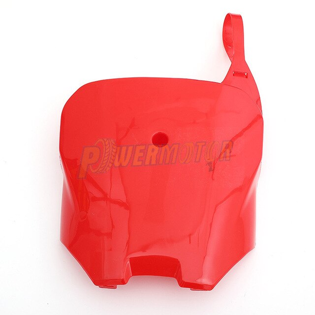 Plast nummerplade fender cover fairing til honda crf 100 crf 80 crf 70 xr100 xr80 xr70 stil snavs pit cykel: Rød