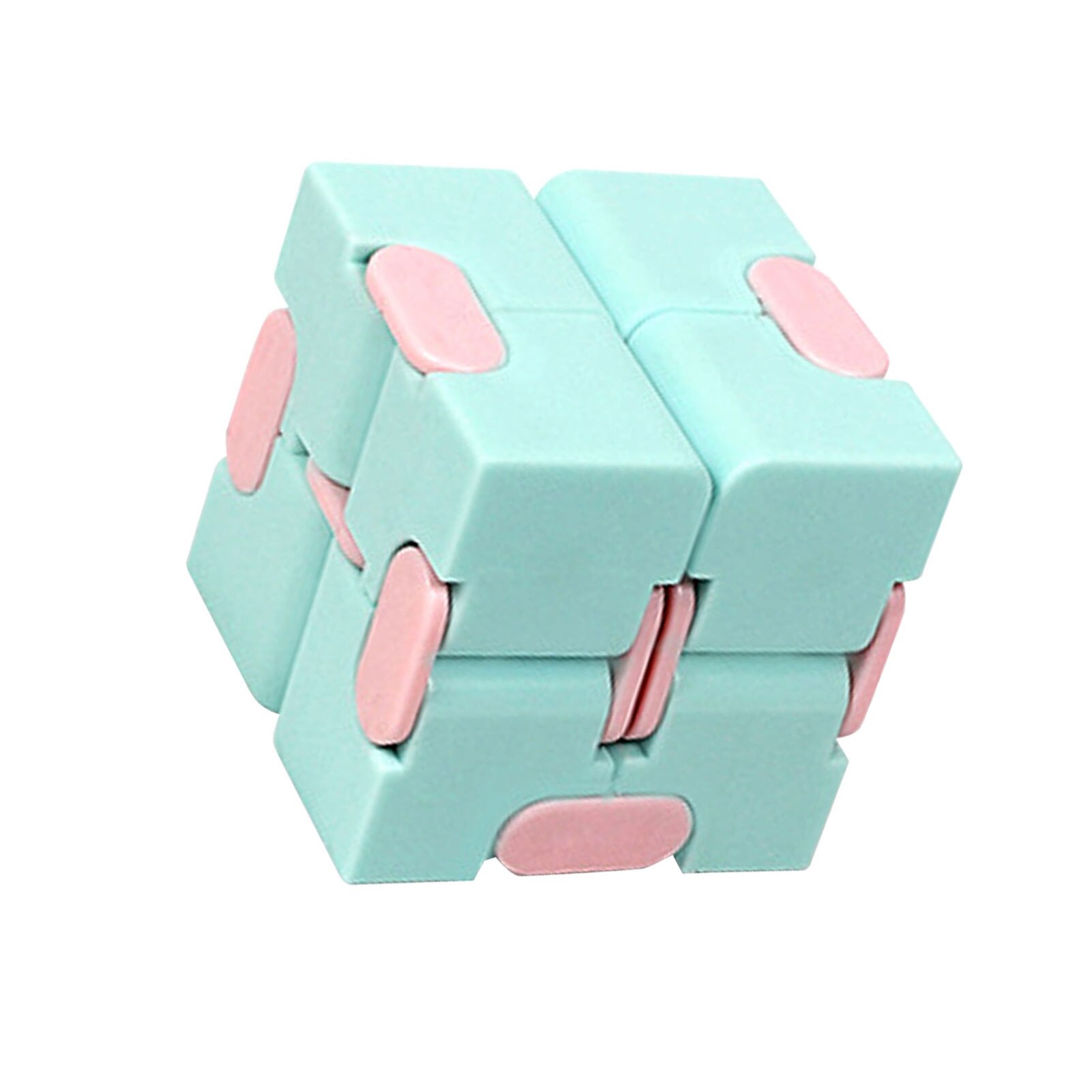 Fidget Toys Simple Decompression Toy Infinity Magic Cubo Square Puzzle Toys Relieve Stress Funny Hand Game Four Corner Maze Toys: Light Green