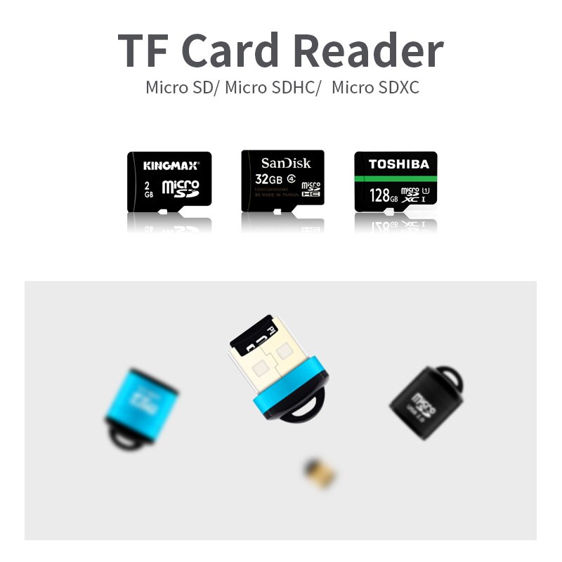 Usb Micro Sd/Tf Kaartlezer Usb 2.0 Mobiele Telefoon High Speed Memory Card Reader Micro Sd Mini Usb adapter