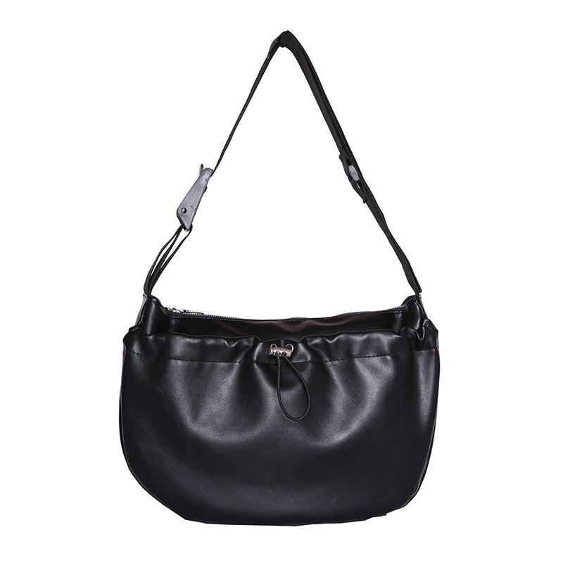 Luxus-umhängetaschen aus pu-leder, Landstreicher-taschen, crossbody-taschen für damen, schultertaschen, große damenhandtaschen: Schwarz-pu