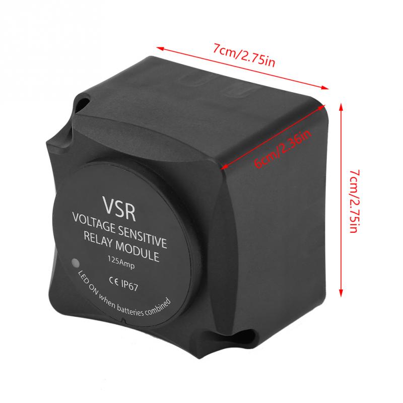 Voltage Sensitive Relay (VSR) Automatic Charging Relay 125A Dual Battery Isolator (VSR) Car Accessories