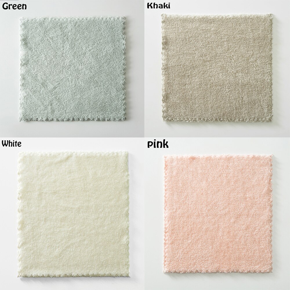 1pc 4 kleuren dikke zachte gezichtswashanddoek comfortabele draagbare kinderbadkamer reishanddoek 30*30cm badkamerbenodigdheden