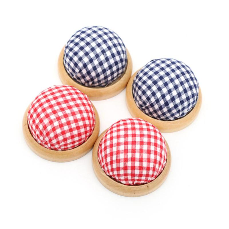 1pc mini artesanal bola em forma de diy artesanato agulha pino almofada titular acessórios de costura almofada de agulha pincoins