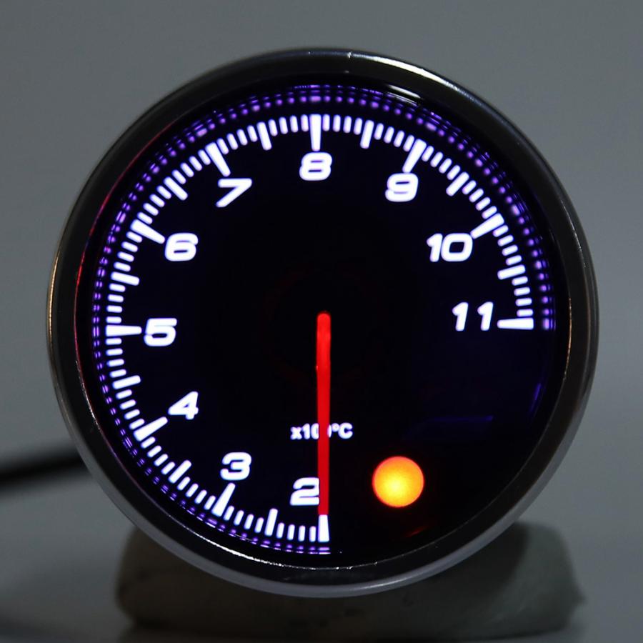 2in Car Exhaust Temperature Gauge Meter 7 Colors Button 200-1100 Degrees Universal for car English Mounting Instruction