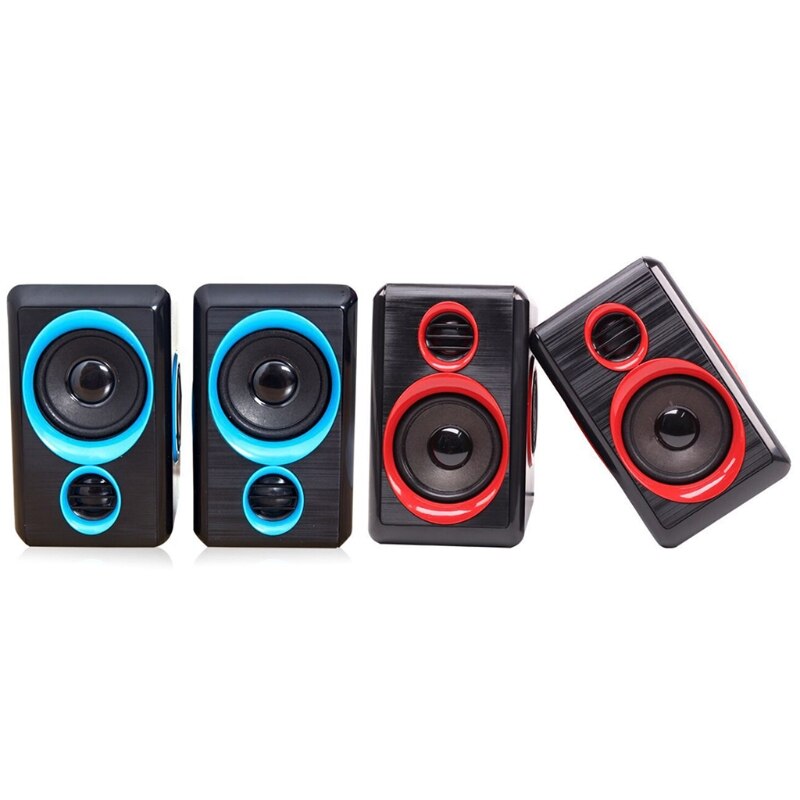 2pcs Small Kits Speaker Connect with Headphones Laptop PC Computer Home and Indoor Party Usage USB Cable Power Connect