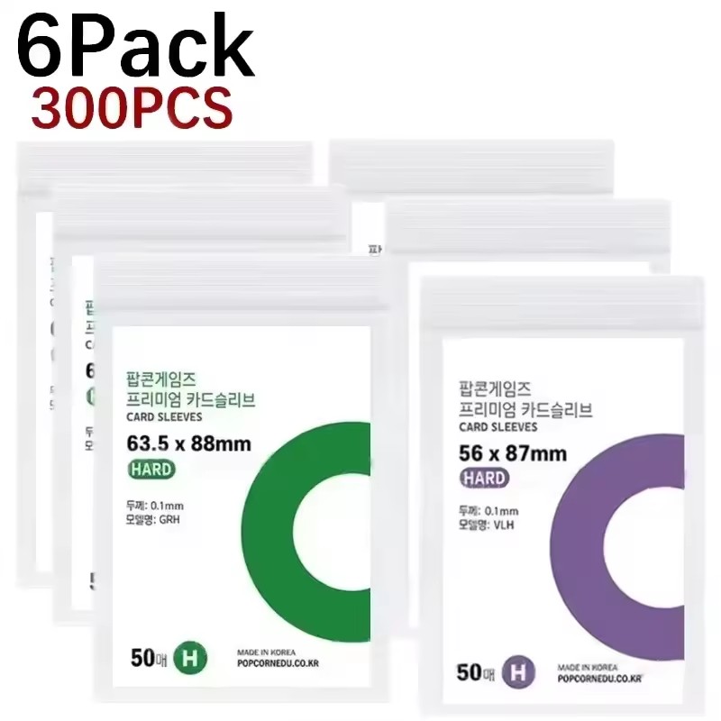 500/10 szt. Koreańskie Koszulki na Karty HD Przezroczyste Ochraniacze na Karty Kpop idol Ochronne Koszulki na Fotokarty etui na Zdjęcia Pudełko na Kartę prażona kukurydza: Jasno szary