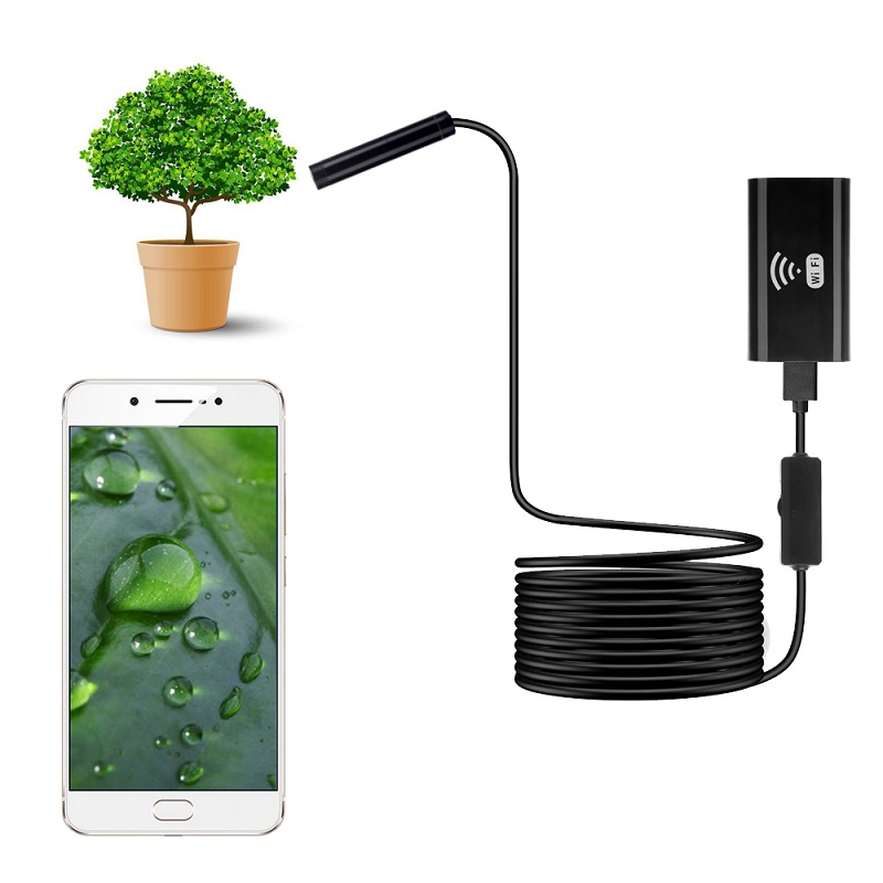 F99 Wifi Endoscope USB Inspection Endoscope caméra HD720P 8mm lentille 8 leds étanche Endoscope pour téléphones android pour Ipone
