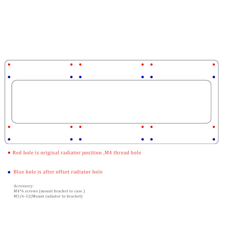 LIAN LI O11 DYNAMIC MINI Top Radiator Refit Bracket,Avoid Mount Touch Memory Holder,Acrylic ,21mm Adjust ,360*141*5MM