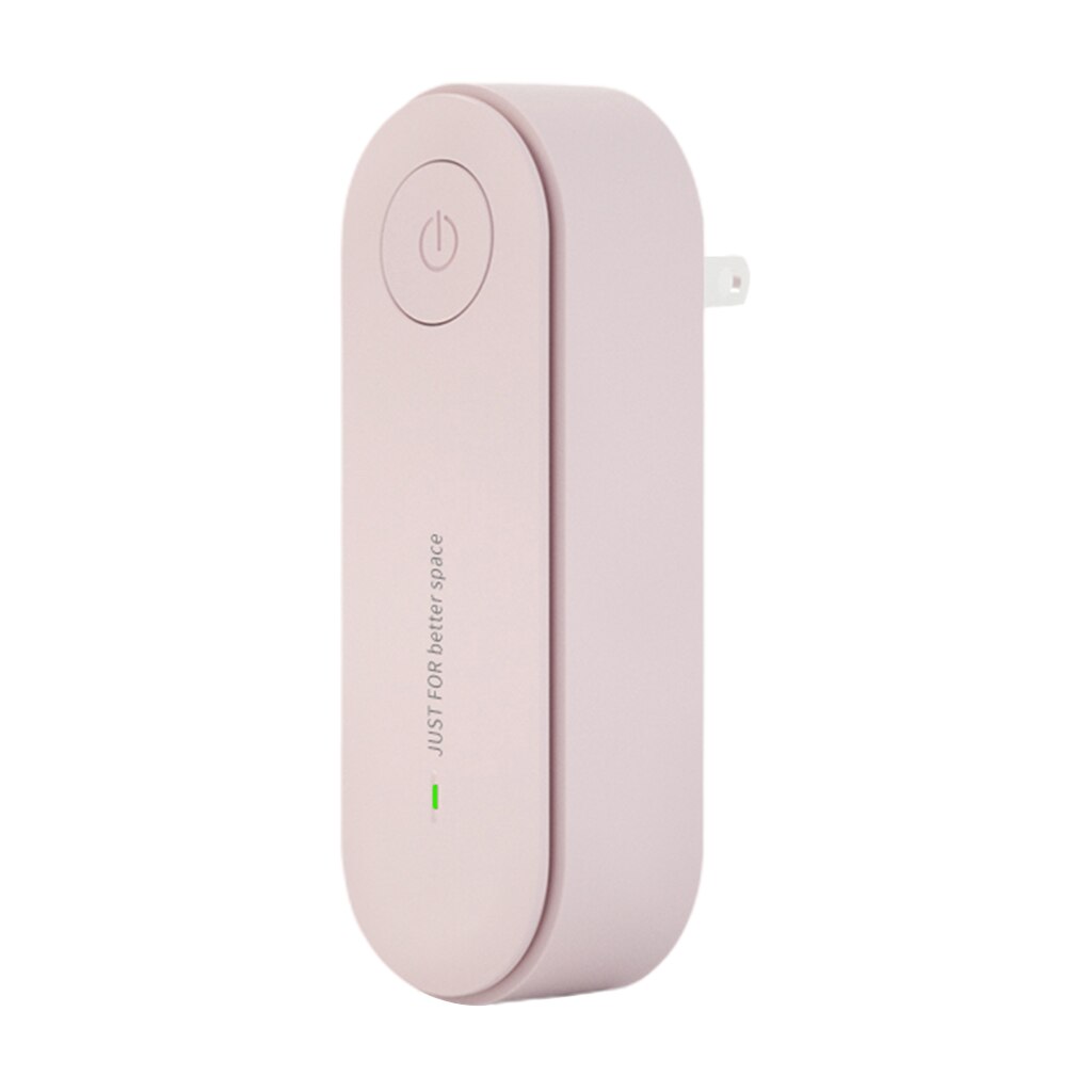 Portable Plug in Air Purifier Home Air Freshener Odor Cleaner for Office Living Room Bedroom Restroom Sauna Hotel US Plug: pink