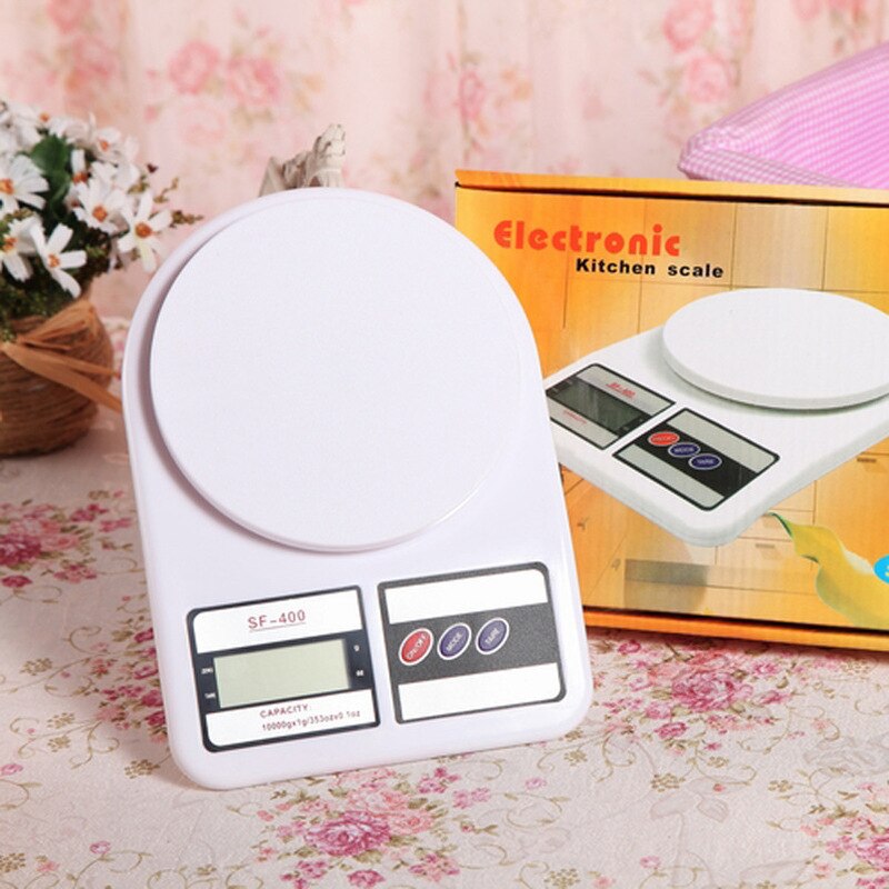 10kg/0.1g bärbara digitala vågar elektroniska vågar postal livsmedel balans mäta vikt kök led elektroniska vågar