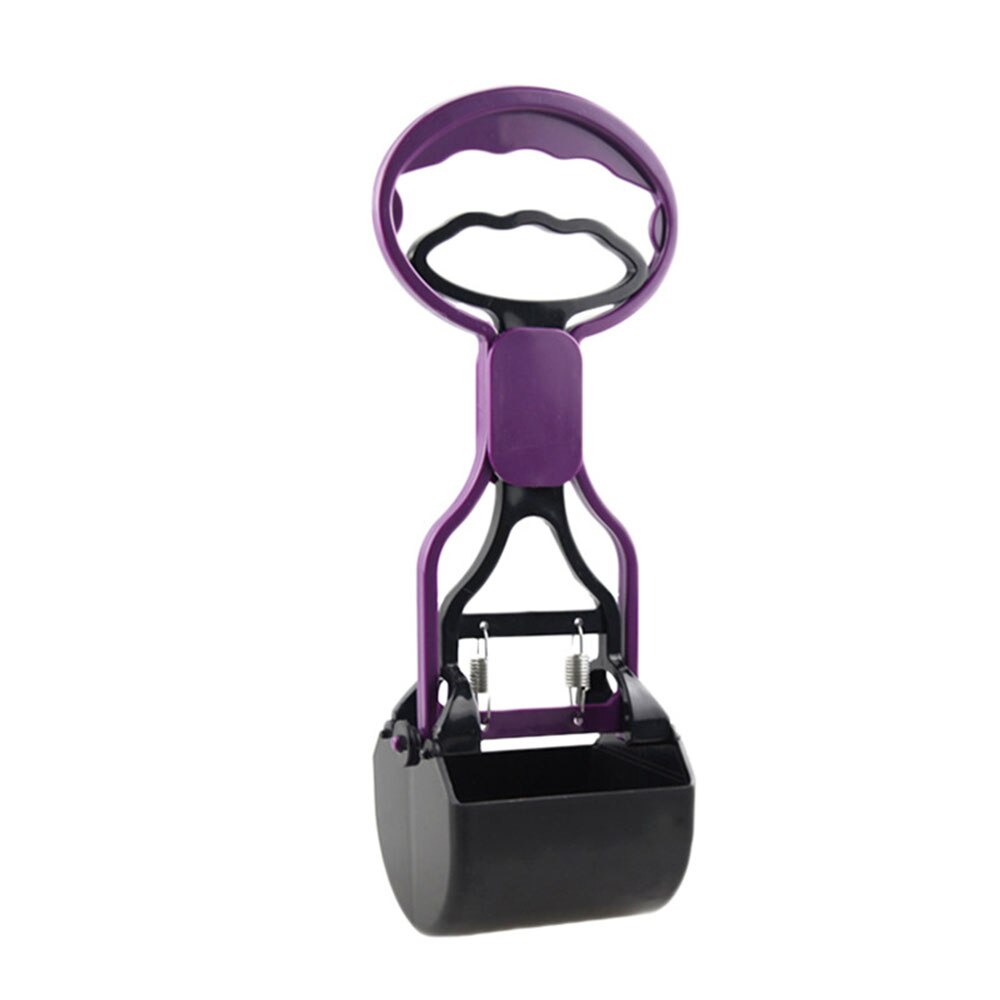 1Pcs Dog Cat Animal Waste Pooper Scooper Long Handle Jaw Poop Scoop Outdoor Cleaner Pick Up Pet Products Accessories: Purple