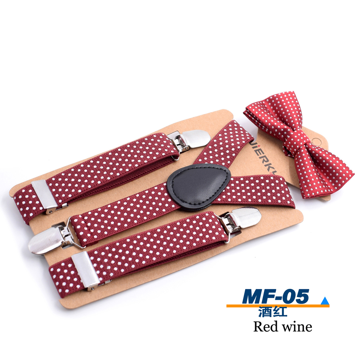 12 Colors Baby Boys Kids Suspender + Bow Tie Matching Colors Sets for Boys Girls Kids Child Toddler: Wine Red